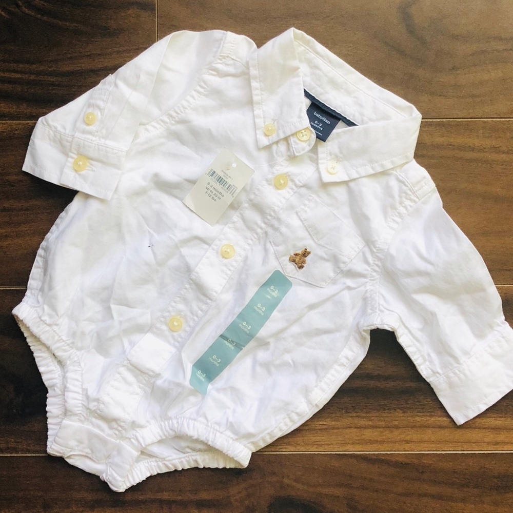 Baby Gap Baby Boy’s White Oxford Shirt👔